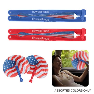 Patriotic Paper Fan