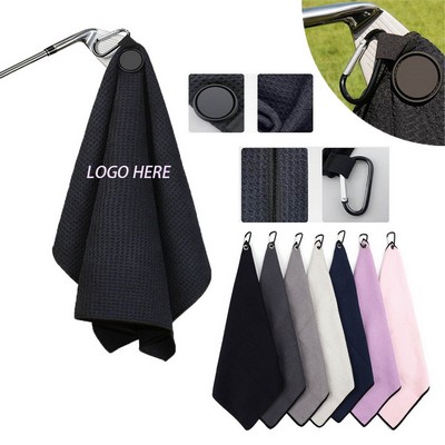 Magnetic Waffle Golf Towel